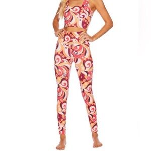 Beach Riot Sport Piper Starbright Swirl Leggings Size Small